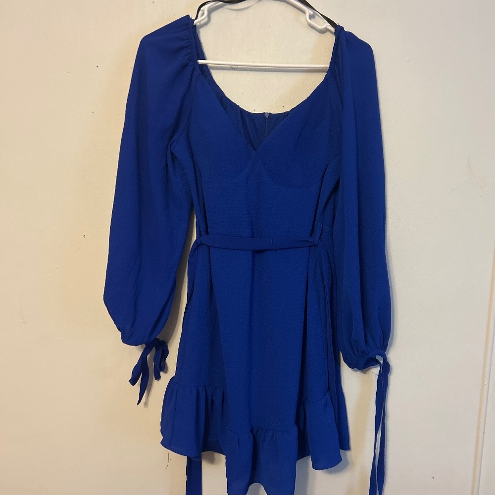 Long sleeve mini dress